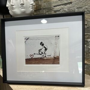 BANKSY Planting Love Framed Original Print